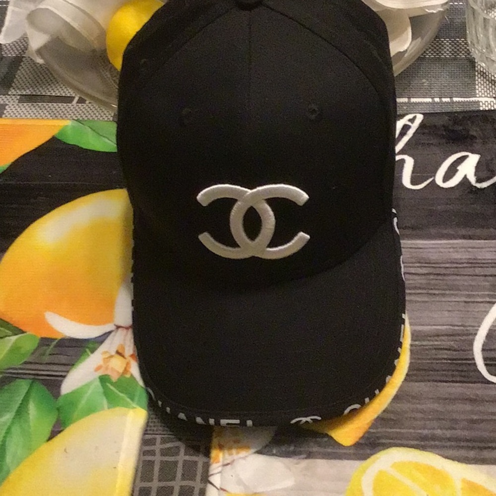 Chanel Black Cap with Logo